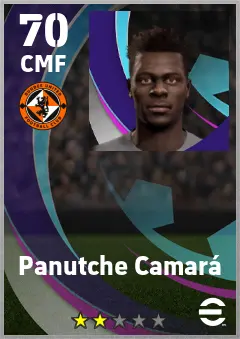 Panutche Camara eFootball 2026 player card — 70 OVR CMF