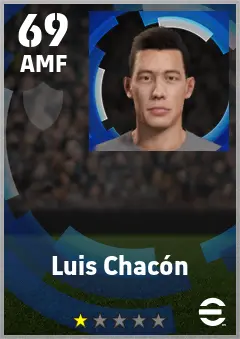 Luis Chacon eFootball 2026 player card — 69 OVR AMF