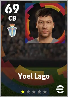 Yoel Lago eFootball 2026 player card — 69 OVR CB