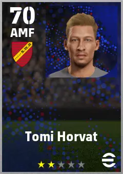 Tomi Horvat eFootball 2026 player card — 70 OVR AMF