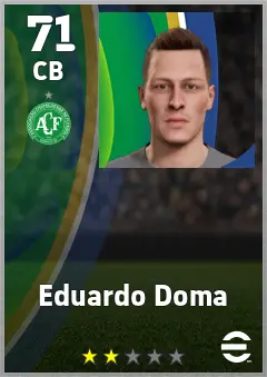 Eduardo Doma eFootball 2026 player card — 71 OVR CB