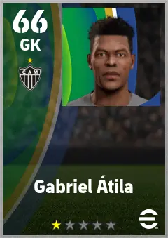 Gabriel Atila eFootball 2026 player card — 66 OVR GK