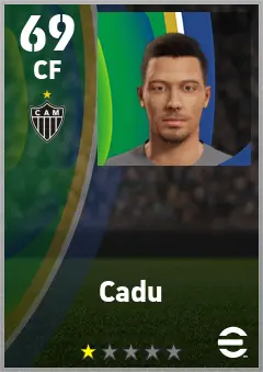 Cadu eFootball 2026 player card — 69 OVR CF