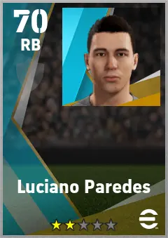 Luciano Paredes eFootball 2026 player card — 70 OVR RB