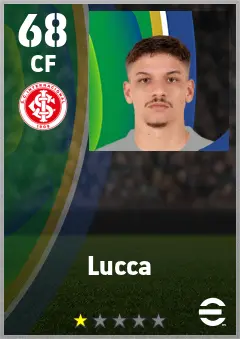 Lucca eFootball 2026 player card — 68 OVR CF