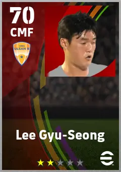 Lee Gyu-Seong eFootball 2026 player card — 70 OVR CMF