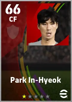 Park In-Hyeok eFootball 2026 player card — 66 OVR CF