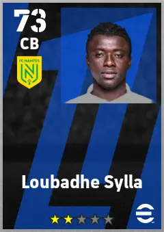 Loubadhe Sylla eFootball 2026 player card — 73 OVR CB