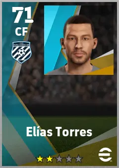 Elias Torres eFootball 2026 player card — 71 OVR CF