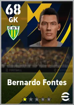 Bernardo Fontes eFootball 2026 player card — 68 OVR GK