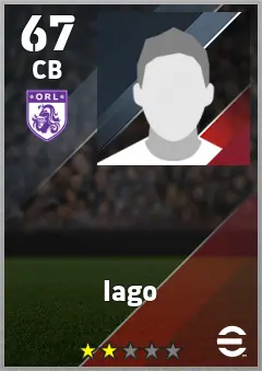 Iago eFootball 2026 player card — 67 OVR CB