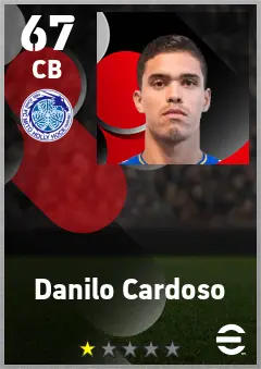 Danilo Cardoso eFootball 2026 player card — 67 OVR CB