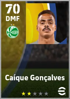 Caique Goncalves eFootball 2026 player card — 70 OVR DMF