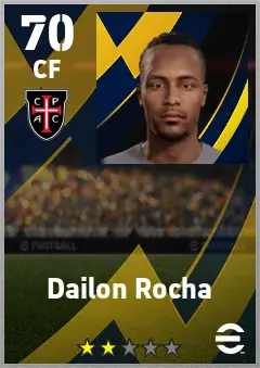Dailon Rocha eFootball 2026 player card — 70 OVR CF