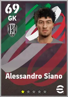 Alessandro Siano eFootball 2026 player card — 69 OVR GK