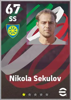 Nikola Sekulov eFootball 2026 player card — 67 OVR SS