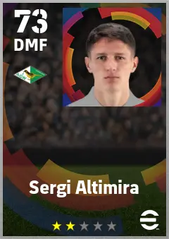 Sergi Altimira eFootball 2026 player card — 73 OVR DMF