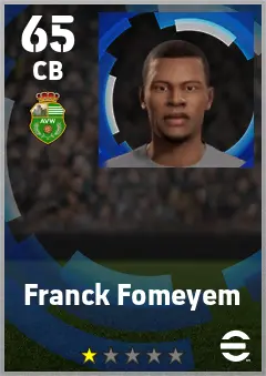 Franck Fomeyem eFootball 2026 player card — 65 OVR CB