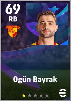 Ogun Bayrak eFootball 2026 player card — 69 OVR RB