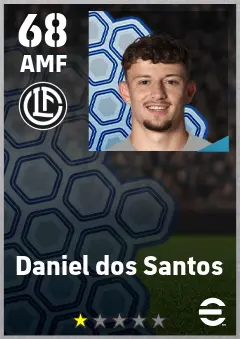 Daniel dos Santos eFootball 2026 player card — 68 OVR AMF