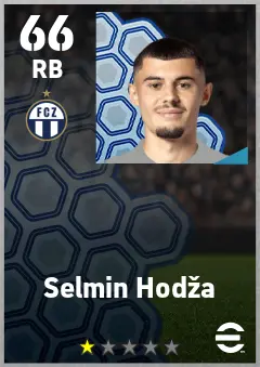 Selmin Hodza eFootball 2026 player card — 66 OVR RB
