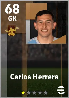 Carlos Herrera eFootball 2026 player card — 68 OVR GK