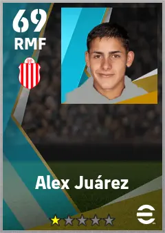 Alex Juarez eFootball 2026 player card — 69 OVR RMF