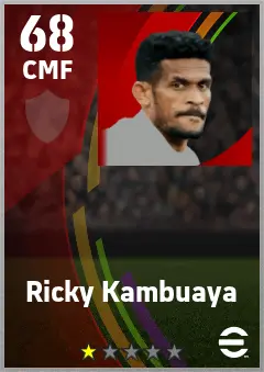 Ricky Kambuaya eFootball 2026 player card — 68 OVR CMF