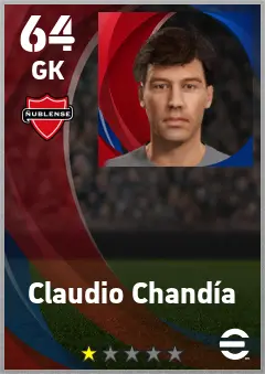 Claudio Chandia eFootball 2026 player card — 64 OVR GK