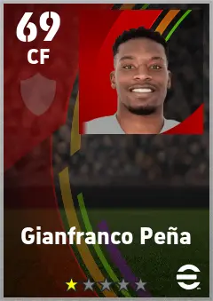 Gianfranco Pena eFootball 2026 player card — 69 OVR CF