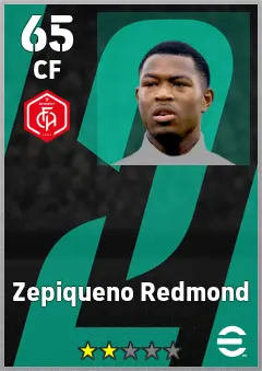 Zepiqueno Redmond eFootball 2026 player card, 65 OVR CF