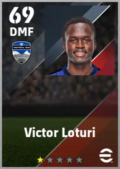 Victor Loturi eFootball 2026 player card — 69 OVR DMF