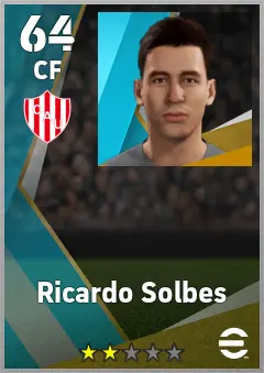 Ricardo Solbes eFootball 2026 player card, 64 OVR CF