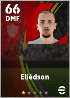 Eliedson eFootball 2026 player card — 66 OVR DMF