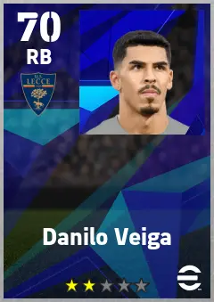 Danilo Veiga eFootball 2026 player card — 70 OVR RB