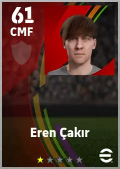 Eren Cakir eFootball 2026 player card — 61 OVR CMF