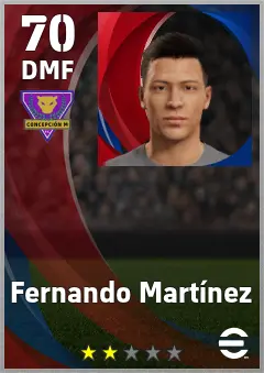 Fernando Martinez eFootball 2026 player card, 70 OVR DMF