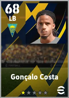 Goncalo Costa eFootball 2026 player card — 68 OVR LB