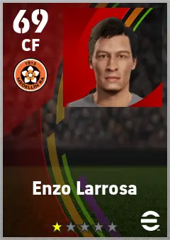 Enzo Larrosa eFootball 2026 player card — 69 OVR CF