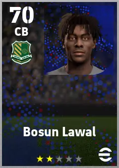 Bosun Lawal eFootball 2026 player card — 70 OVR CB