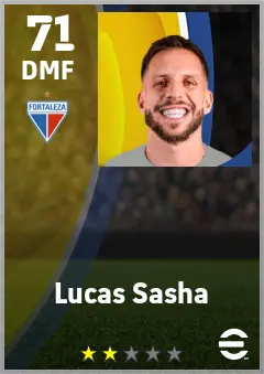 Lucas Sasha eFootball 2026 player card — 71 OVR DMF