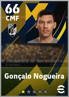 Goncalo Nogueira eFootball 2026 player card — 66 OVR CMF
