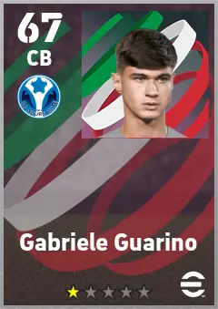 Gabriele Guarino eFootball 2026 player card — 67 OVR CB