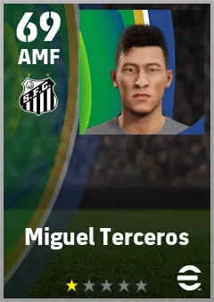Miguel Terceros eFootball 2026 player card — 69 OVR AMF