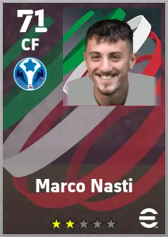 Marco Nasti eFootball 2026 player card — 71 OVR CF