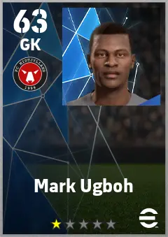 Mark Ugboh eFootball 2026 player card — 63 OVR GK