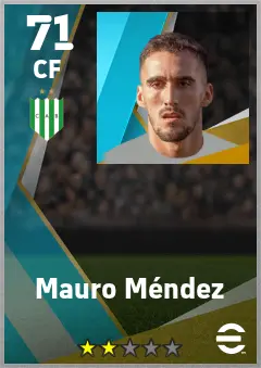 Mauro Mendez eFootball 2026 player card — 71 OVR CF