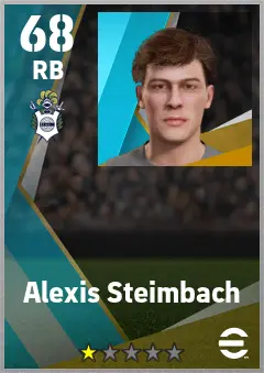 Alexis Steimbach eFootball 2026 player card — 68 OVR RB