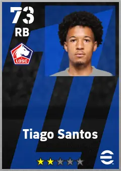 Tiago Santos eFootball 2026 player card — 73 OVR RB