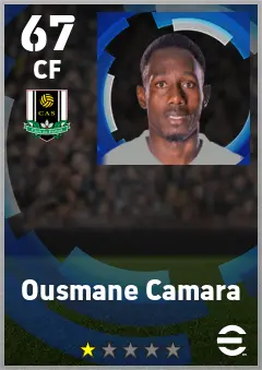 Ousmane Camara eFootball 2026 player card — 67 OVR CF
